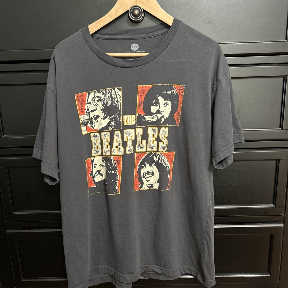 The Beatles Shirt Black Short Sleeve Crew Neck Concert Shirt‎ Band Tee M/L